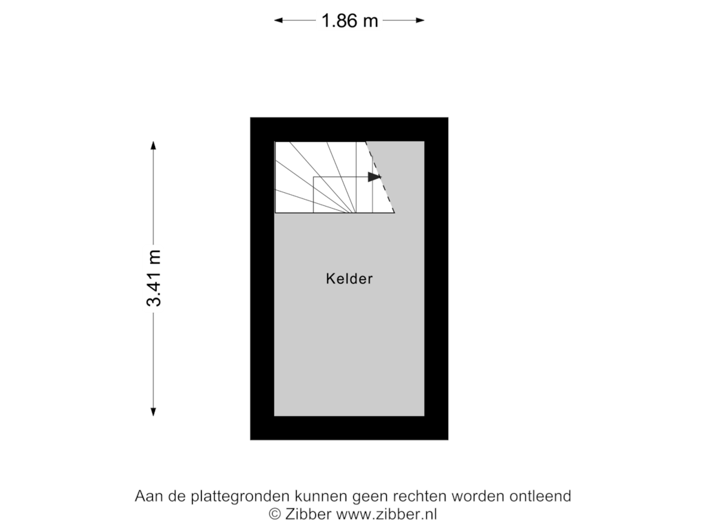 Bekijk plattegrond van Kelder van Prins Bernhardlaan 68