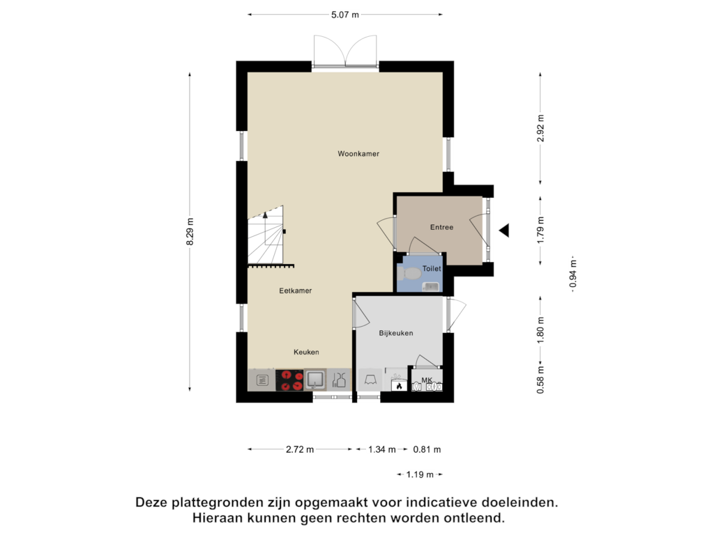 Bekijk plattegrond van Begane Grond van Duindoorn 3