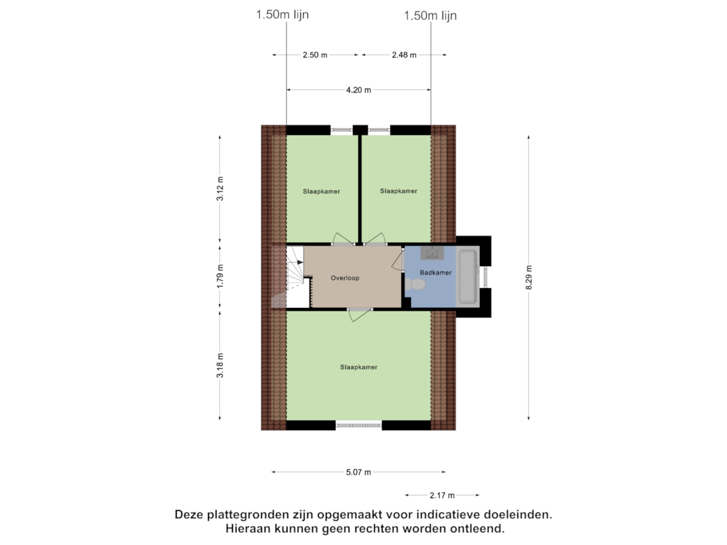 Bekijk plattegrond van Eerste Verdieping van Duindoorn 3