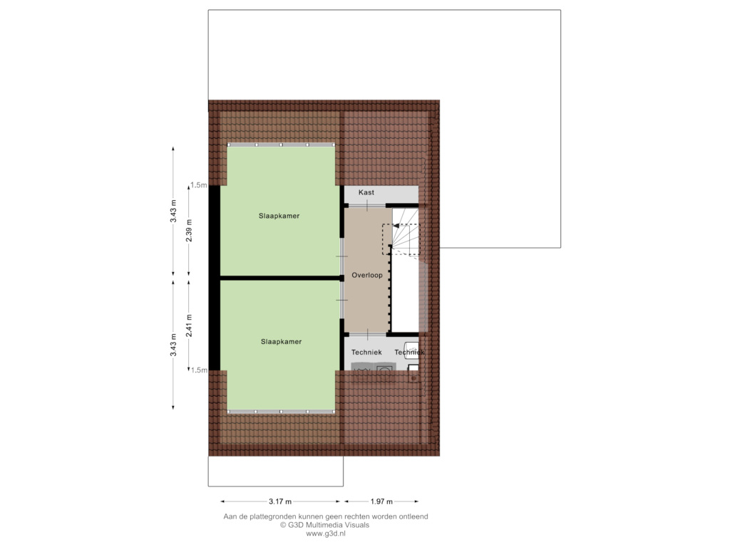 View floorplan of 2de of Weidepracht 7