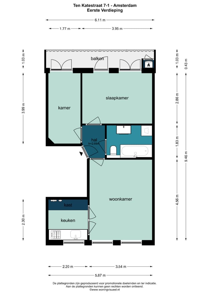 Foto 28 van Ten Katestraat 7-1