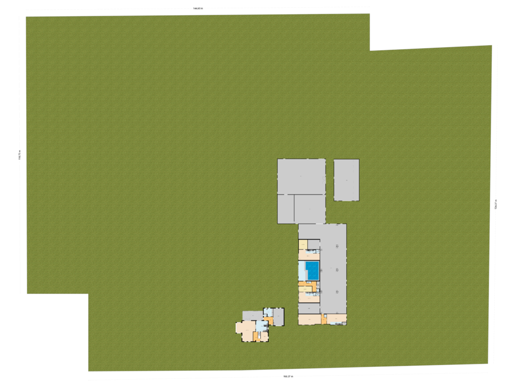 Bekijk plattegrond van Begane grond met tuin van Houtsestraat 16