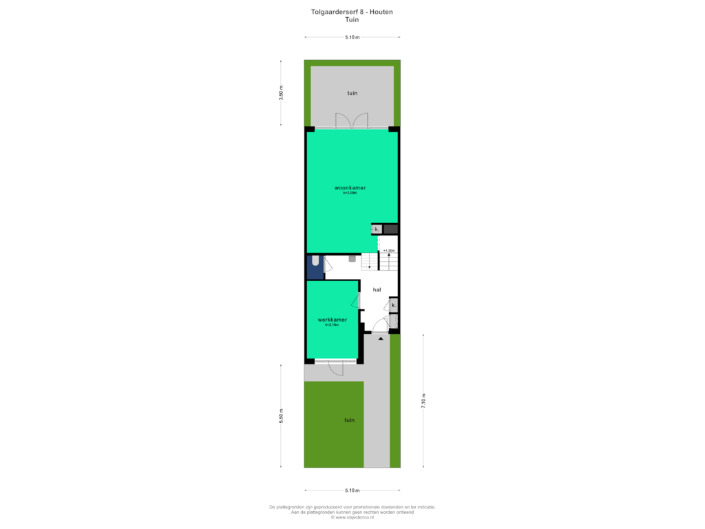 Bekijk plattegrond van TUIN van Tolgaarderserf 8