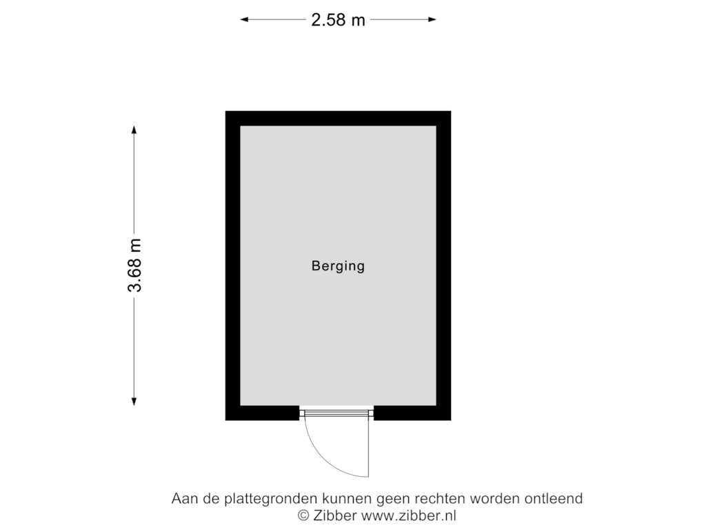 Bekijk plattegrond van Berging van Dorpsweg 98