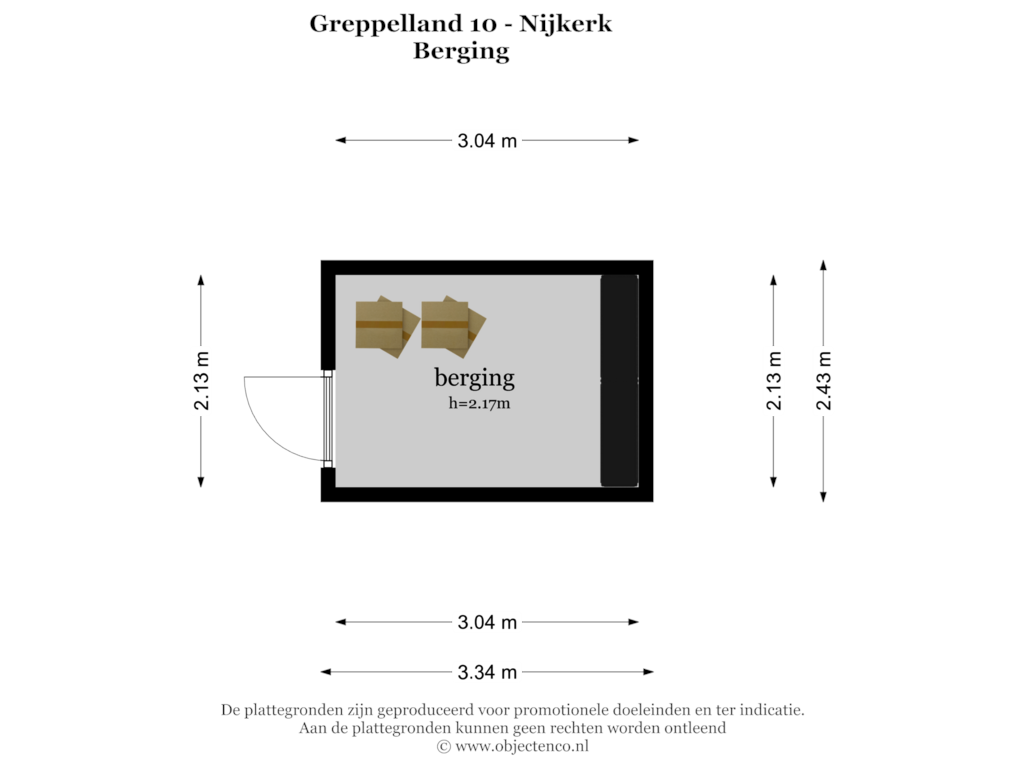 Bekijk plattegrond van BERGING van Greppelland 10