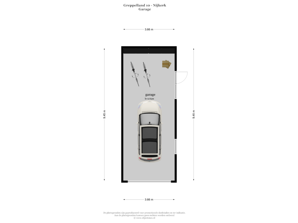 Bekijk plattegrond van GARAGE van Greppelland 10