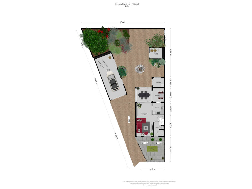 Bekijk plattegrond van TUIN van Greppelland 10