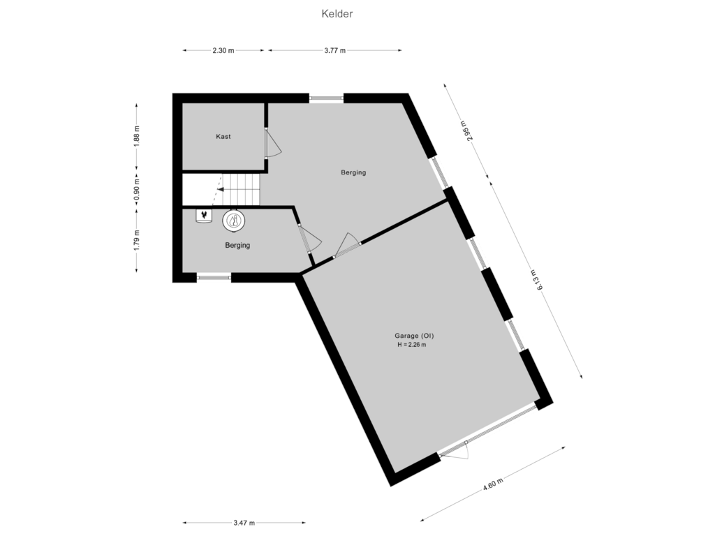 Bekijk plattegrond van Kelder van Op de Smelen 1