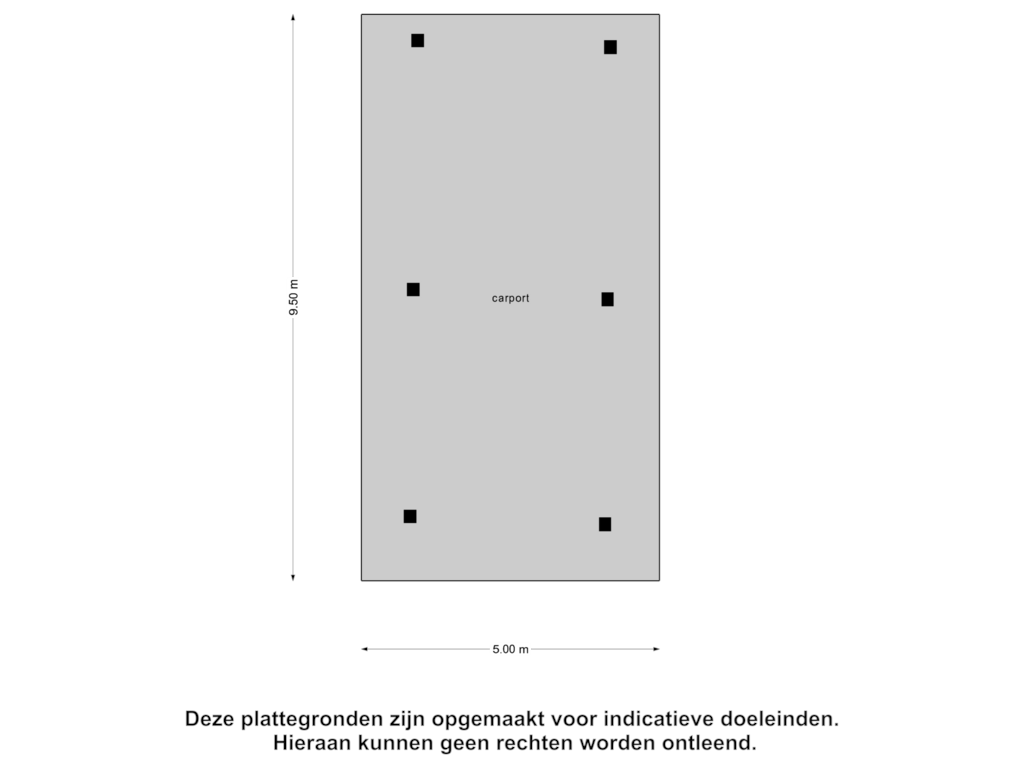 Bekijk plattegrond van Carport van Zandvliet 25