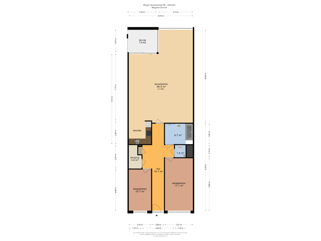 Bekijk plattegrond van Begane Grond van Reyer Anslostraat 66