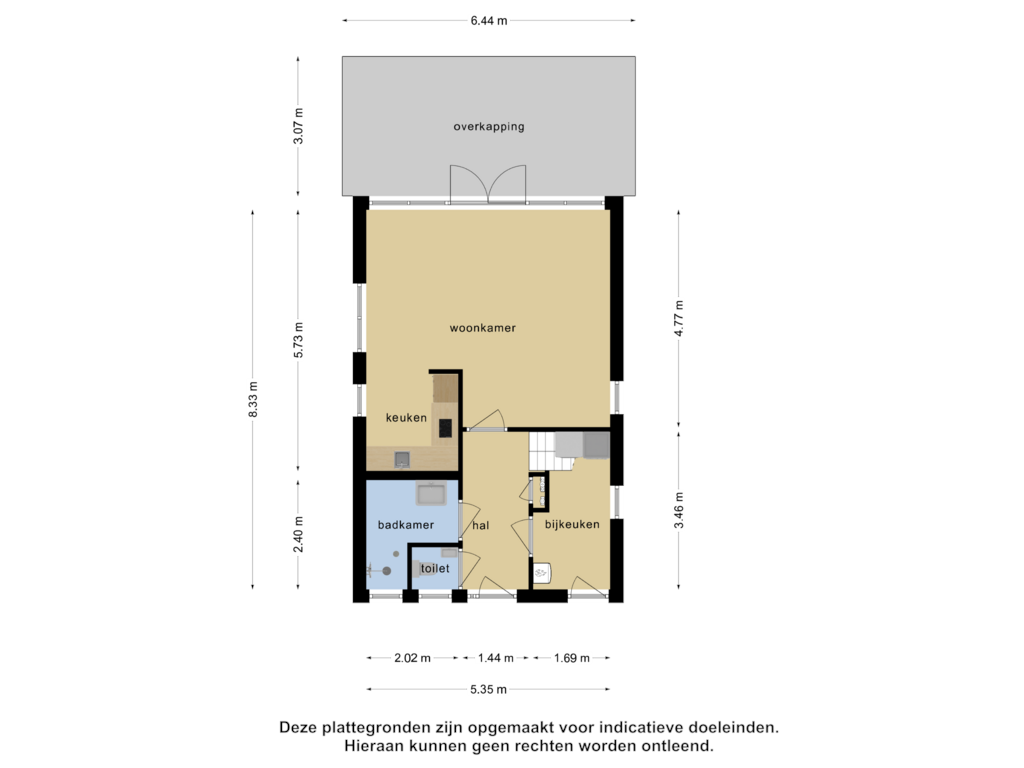 View floorplan of Begane grond of Sanatoriumlaan 6-06