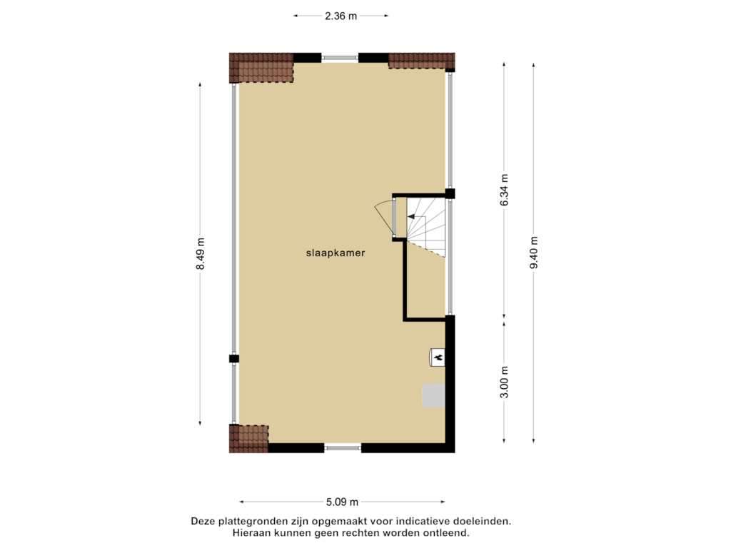 Bekijk plattegrond van 2e verdieping van van Riemsdijklaan 135