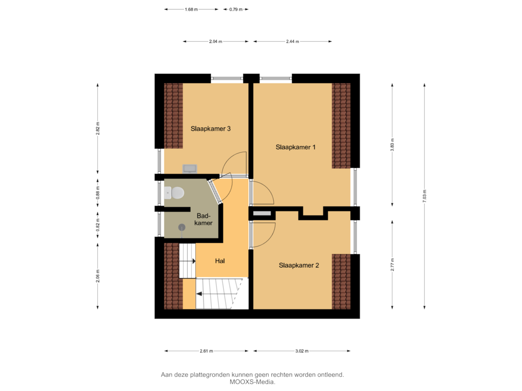 View floorplan of 1e Verdieping of Nieuweweg 5