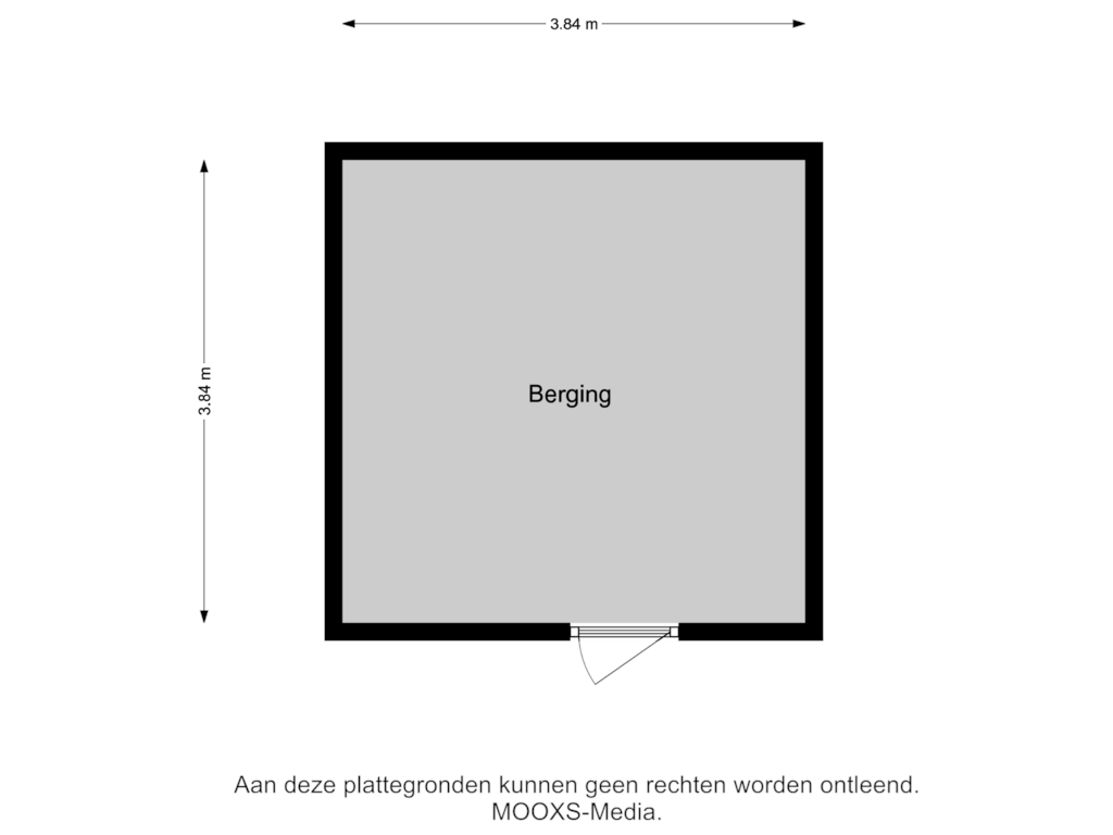 View floorplan of Berging 1 of Nieuweweg 5