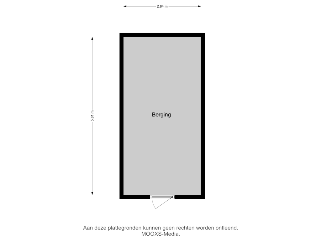 View floorplan of Berging 2 of Nieuweweg 5