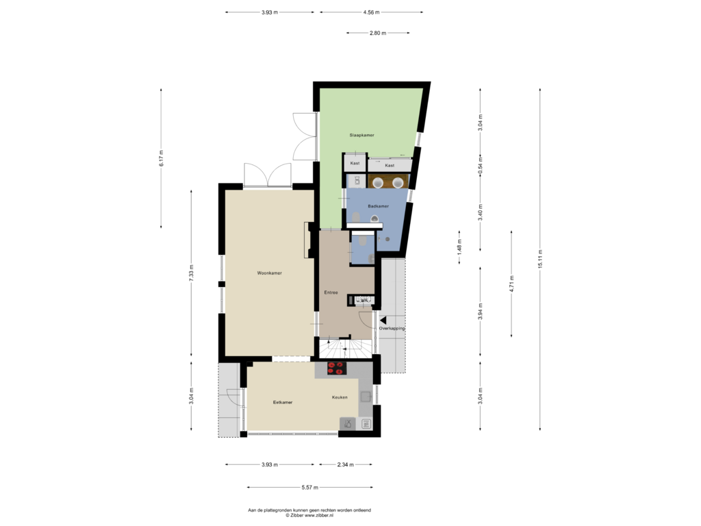 Bekijk plattegrond van Begane Grond van Borculoseweg 42-A