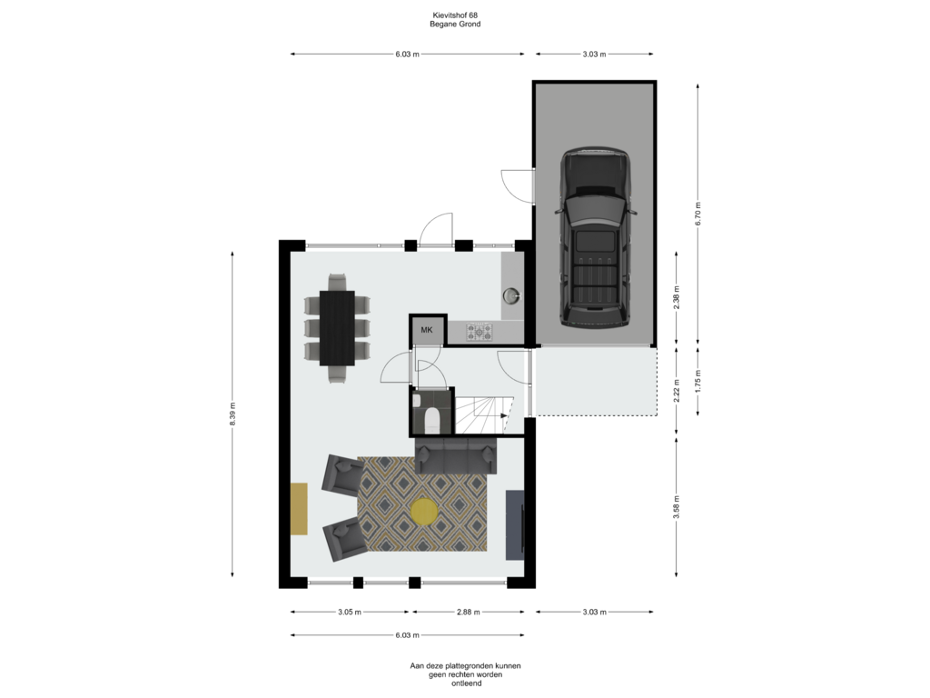 View floorplan of Begane Grond of Kievitshof 68