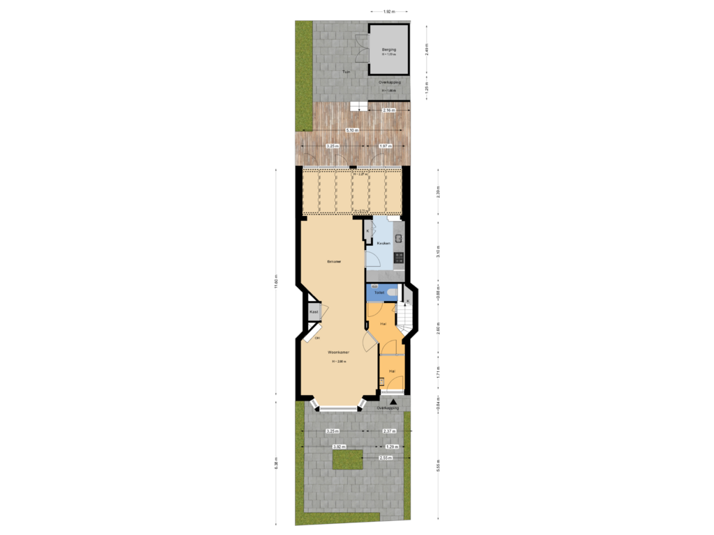 Bekijk plattegrond van Situatie van Van Zuylen van Nijeveltstraat 123