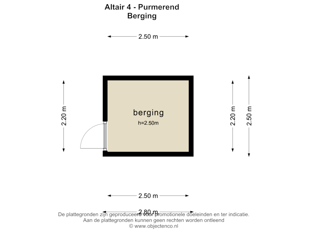 Bekijk plattegrond van BERGING van Altair 4