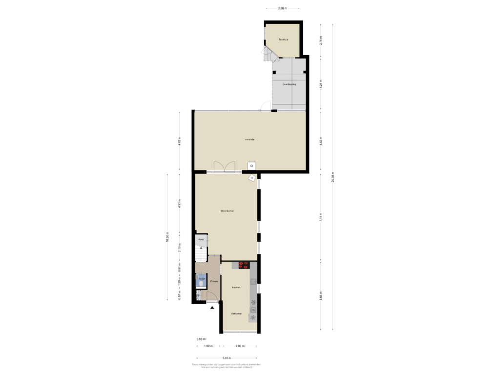 Bekijk plattegrond van Begane Grond van Nieuwstad 19