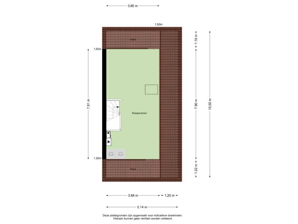 Bekijk plattegrond van Zolder van Nieuwstad 19