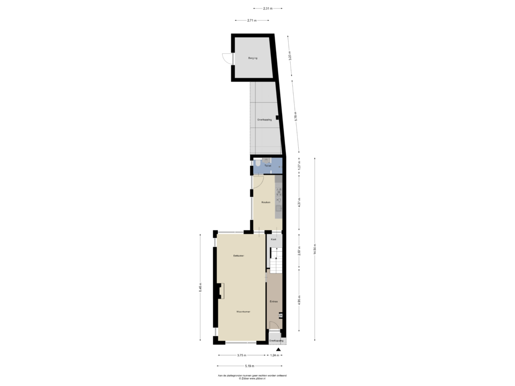 View floorplan of Begane Grond of Heistraat 11