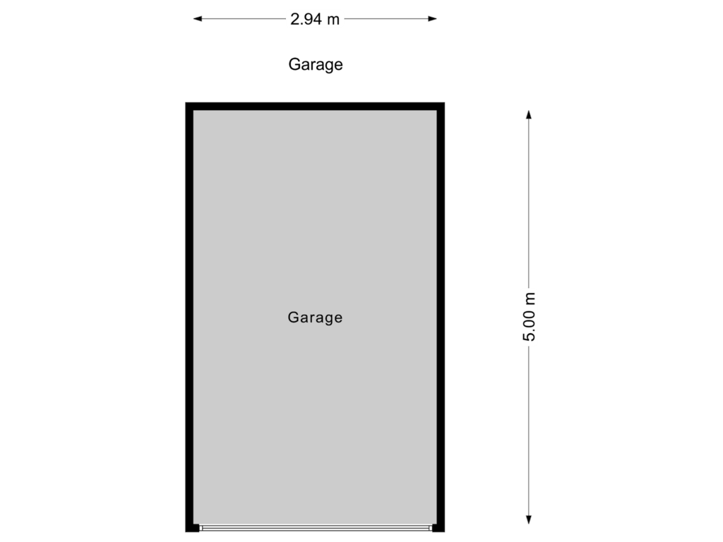 View floorplan of Garage 2 of Hooftskade 79