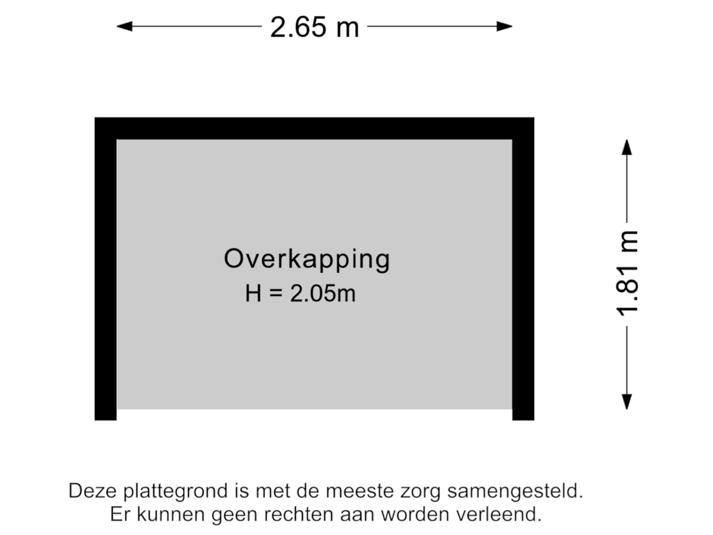 Bekijk plattegrond van Overkapping van Sint Antoniusstraat 7