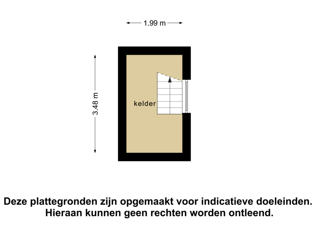 View floorplan of Kelder of Leeuwenbekstraat 5