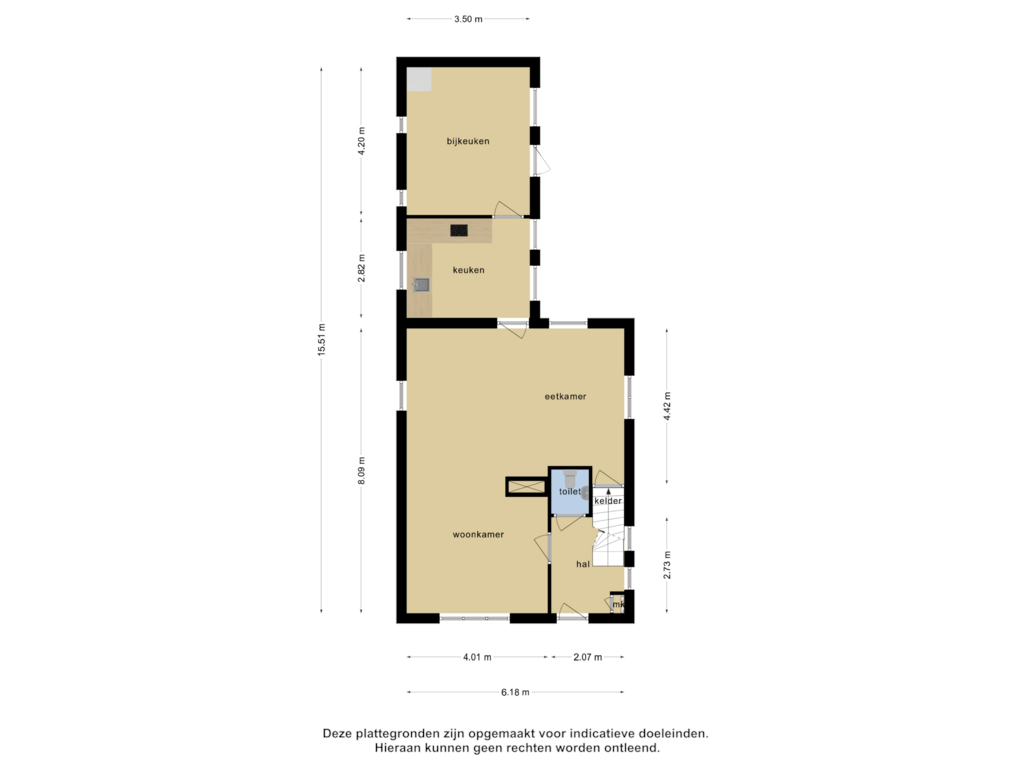 View floorplan of Begane grond of Leeuwenbekstraat 5