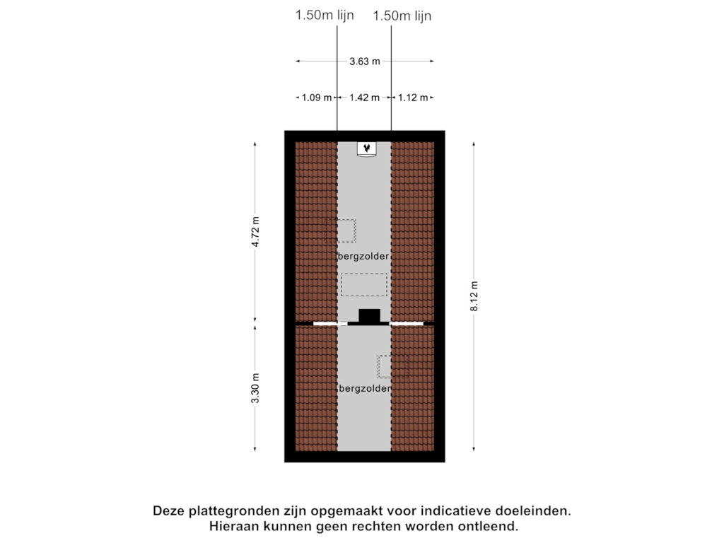 View floorplan of Zolder of Leeuwenbekstraat 5