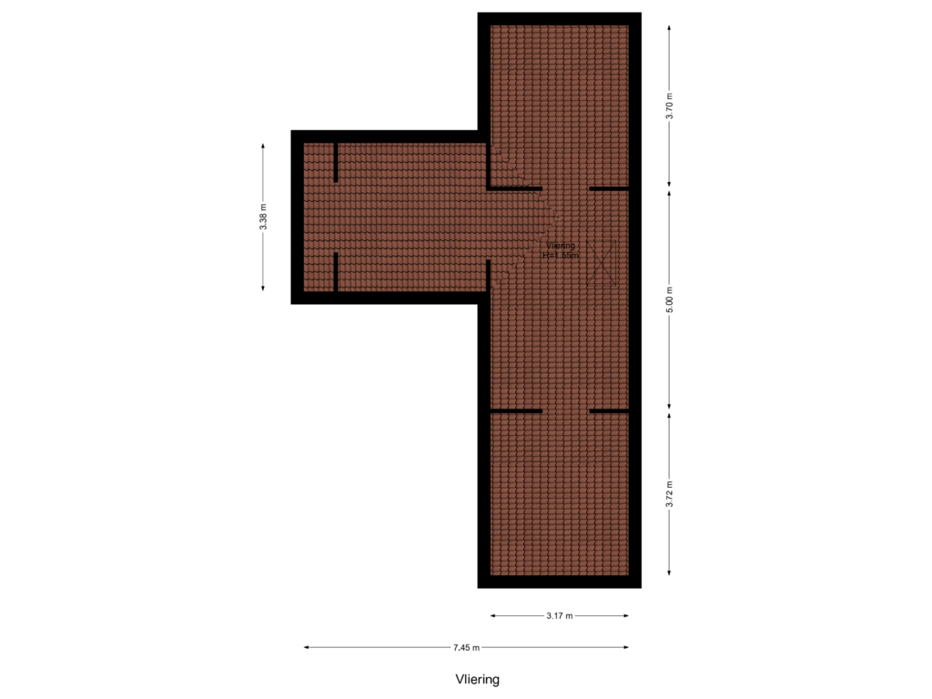 View floorplan of Vliering of Egelantierlaan 11