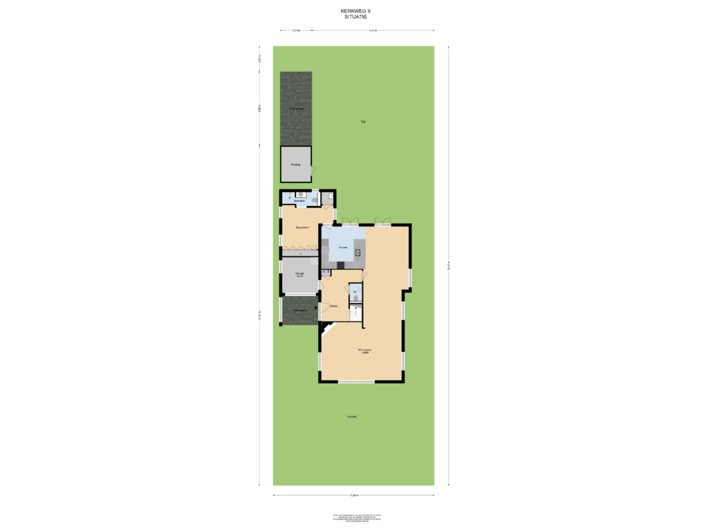 Bekijk plattegrond van Situatie van Kerkweg 9