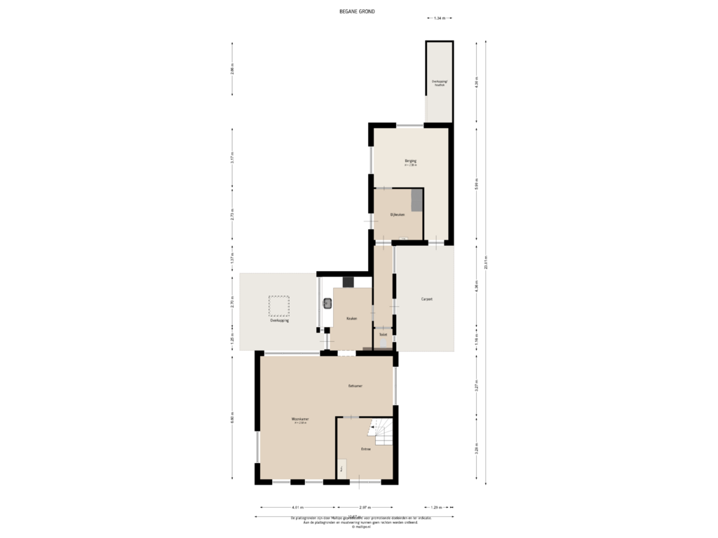 Bekijk plattegrond van Begane grond van Pastoor Heurkensstraat 10