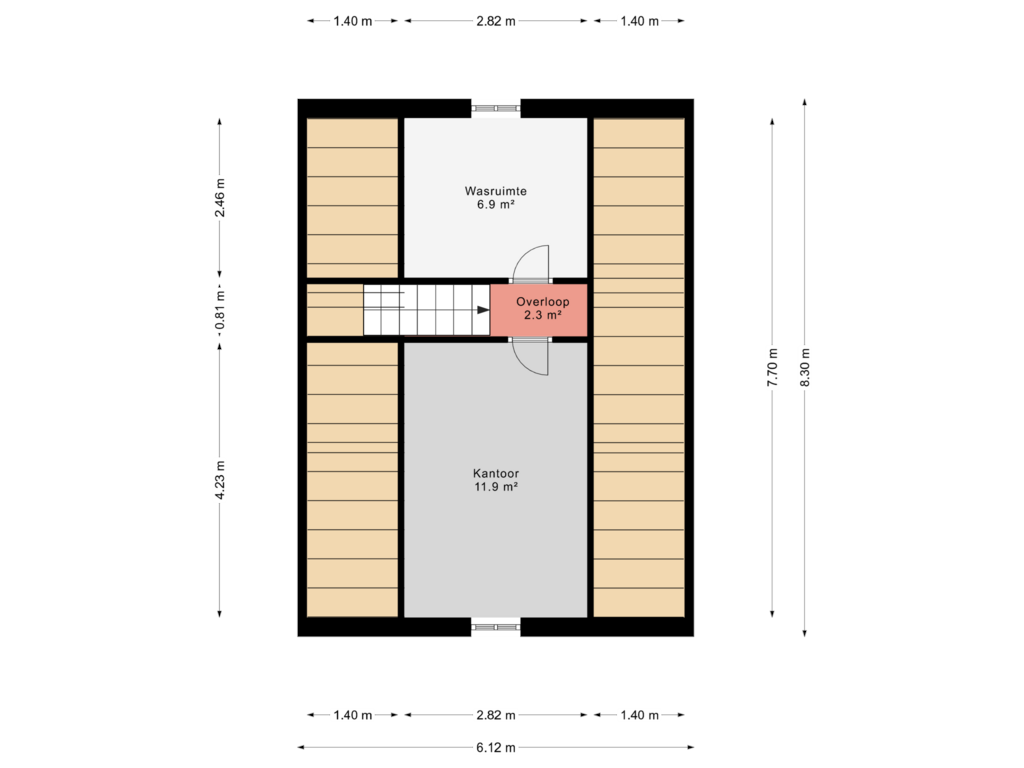 Bekijk plattegrond van 2e Verdieping van Rolderbrink 42