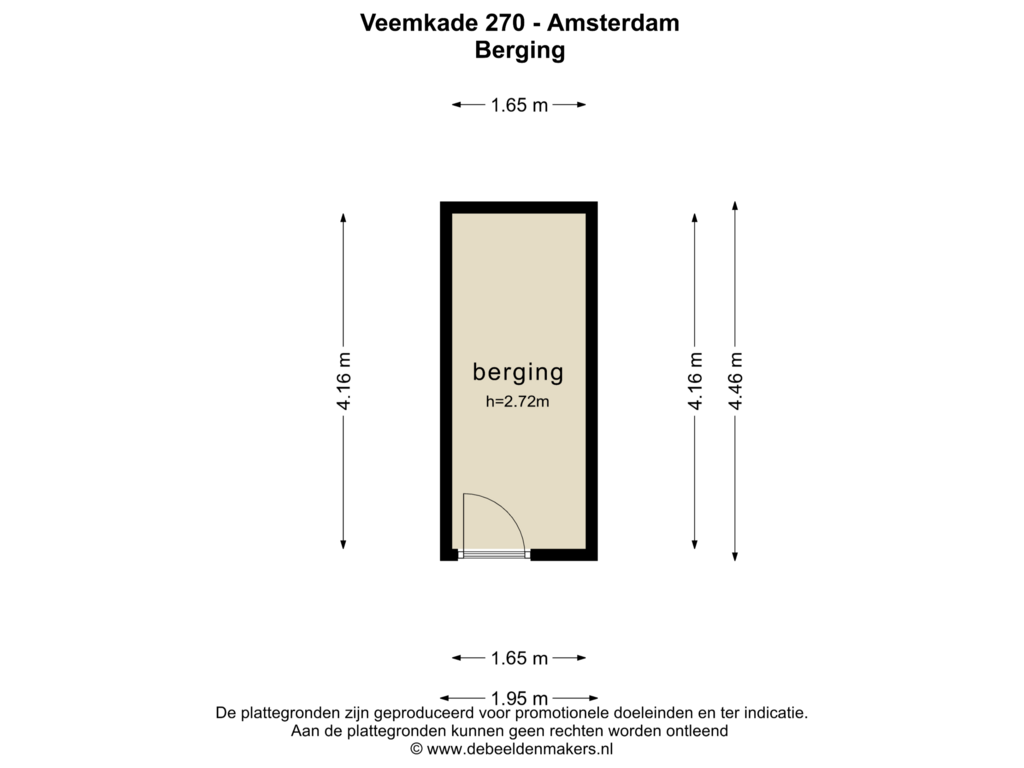 Bekijk plattegrond van BERGING van Veemkade 270