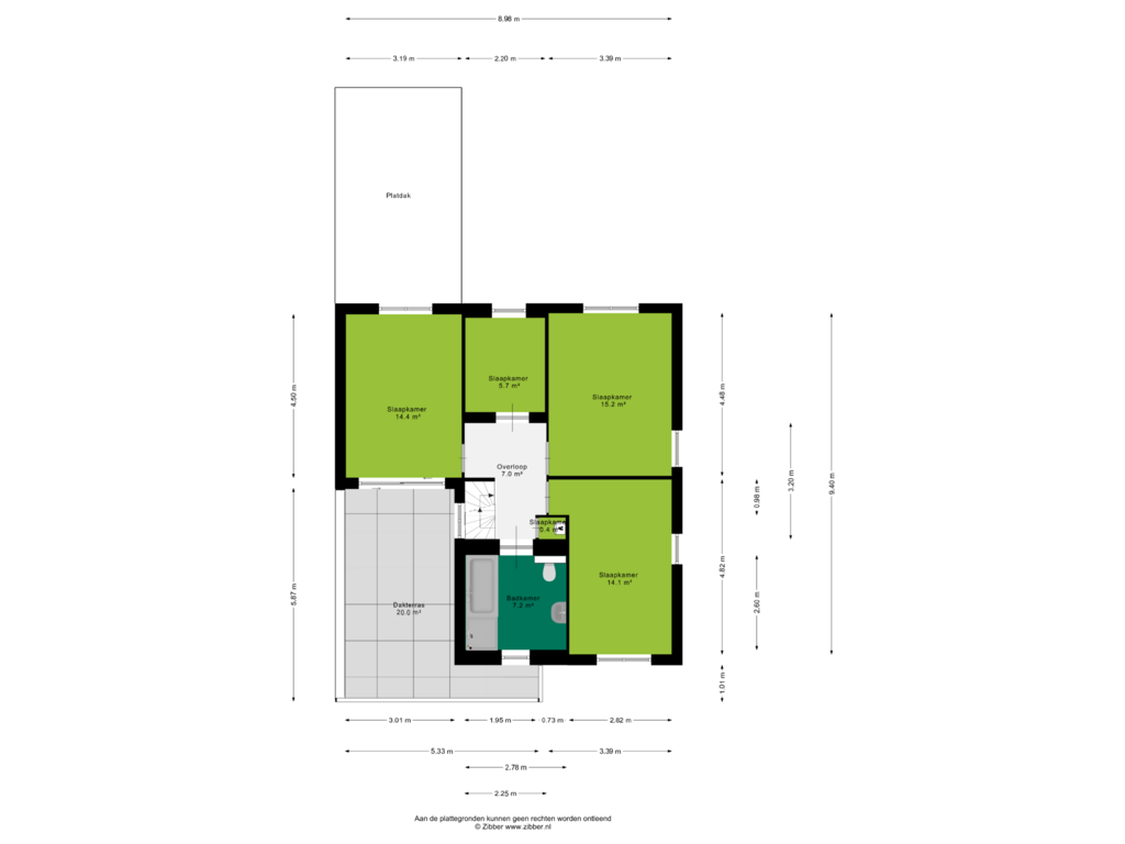 View floorplan of Eerste Verdieping of Hendrik Pieter Marchantstraat 27