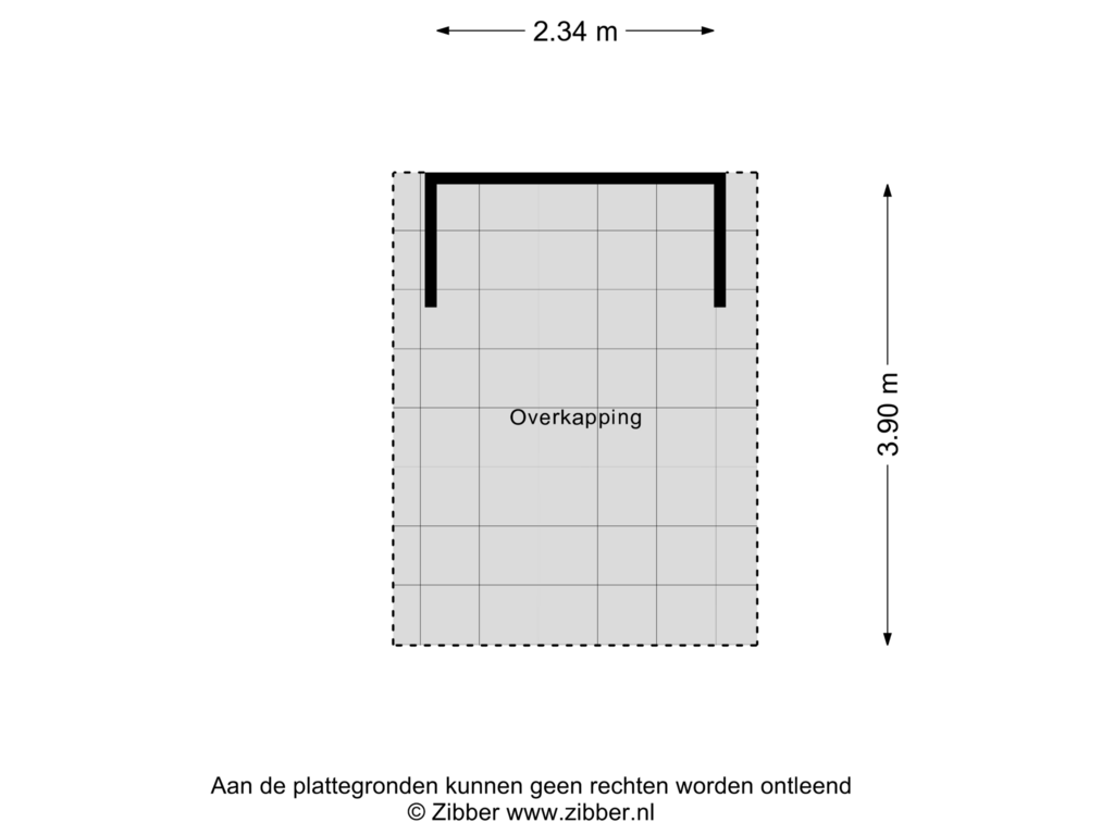 Bekijk plattegrond van Overkapping van Hofweg 5