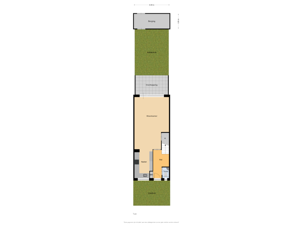 Bekijk plattegrond van Tuin van Neckarstraat 7