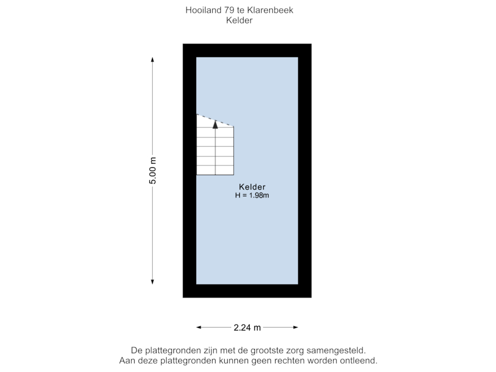 Bekijk plattegrond van Kelder van Hooiland 79