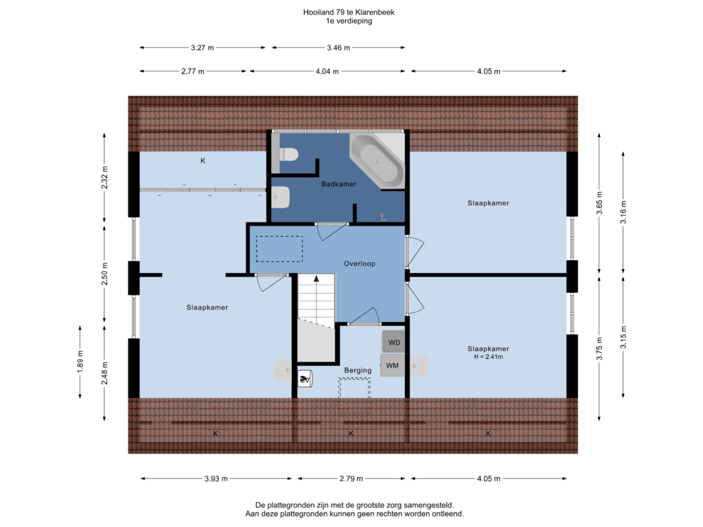 Bekijk plattegrond van 1e verdieping van Hooiland 79