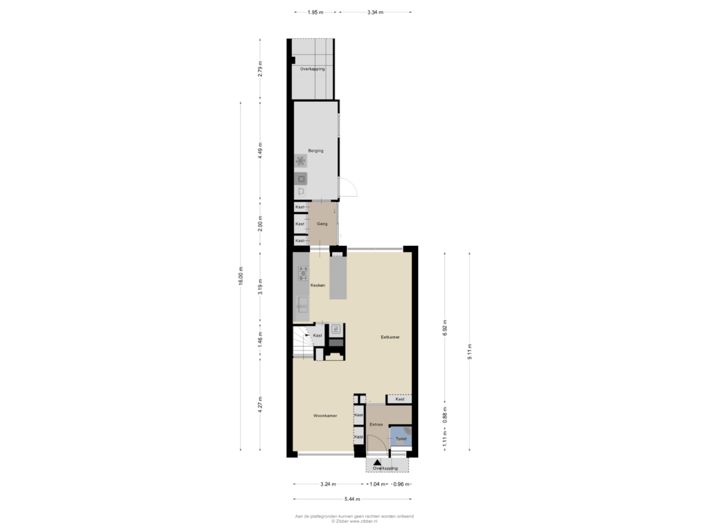 Bekijk plattegrond van Begane Grond van Beneluxlaan 49