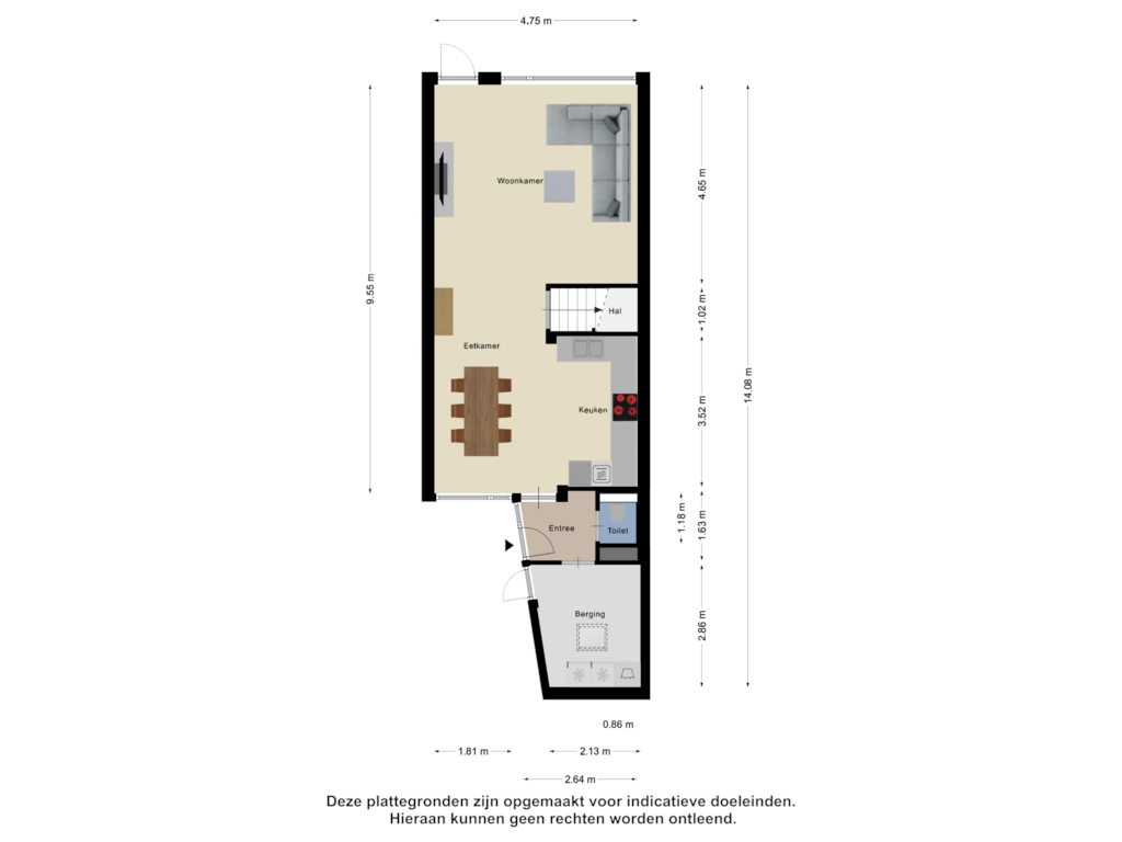 Bekijk plattegrond van Begane Grond van Hertogshoef 39