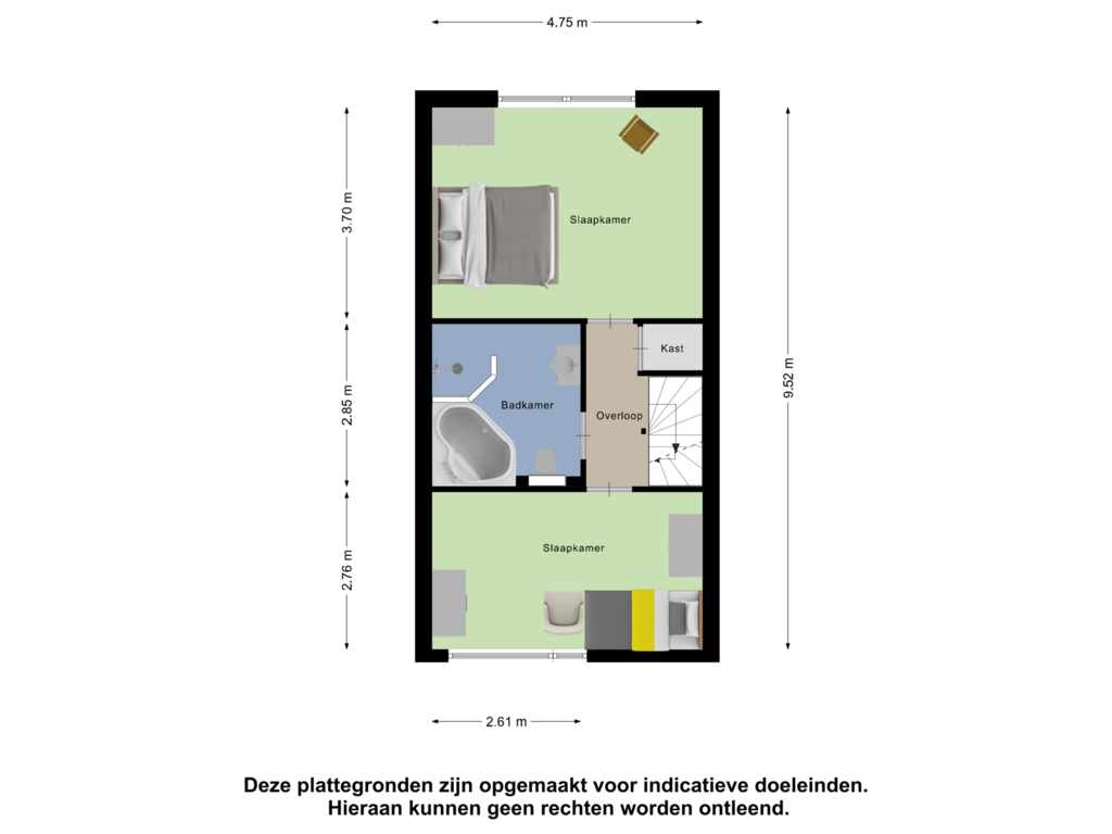 Bekijk plattegrond van Eerste Verdieping van Hertogshoef 39