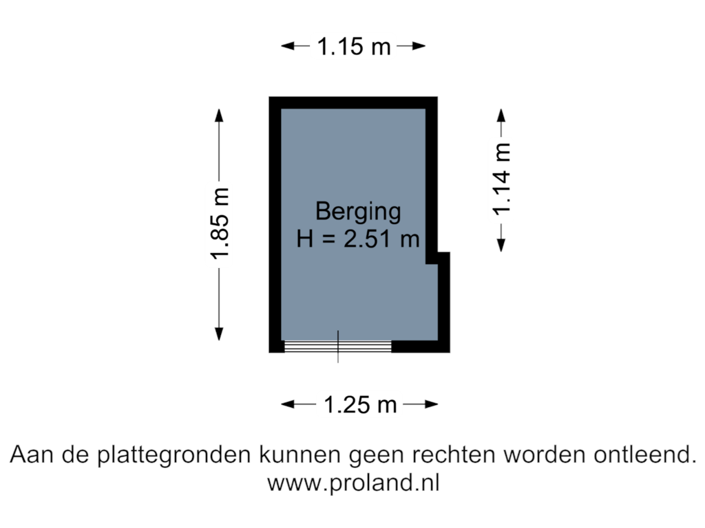 Bekijk plattegrond van Berging van Piet Heinstraat 73