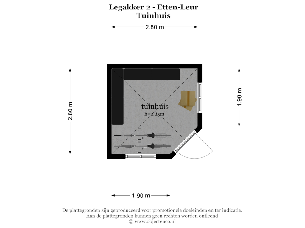 Bekijk plattegrond van TUINHUIS van Legakker 2