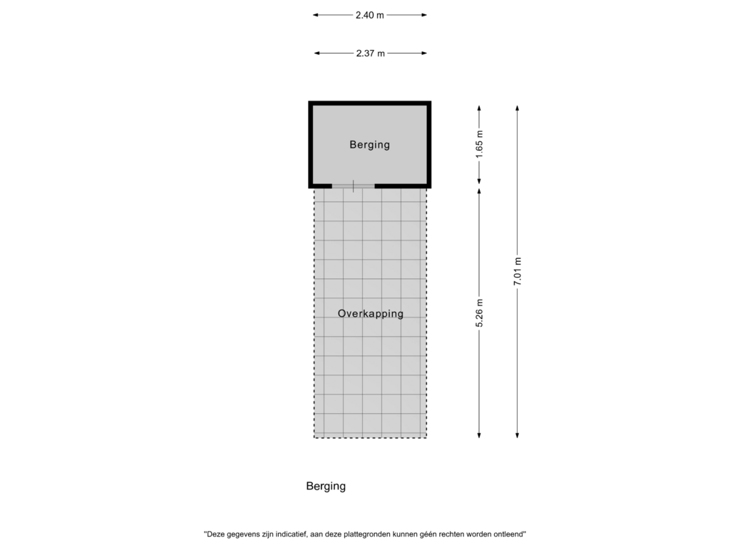 Bekijk plattegrond van Berging van Zuideinde 121