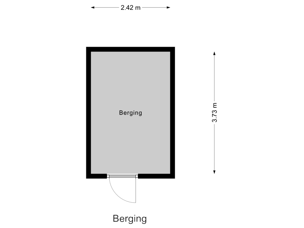 Bekijk plattegrond van Berging van Schouwenbank 23