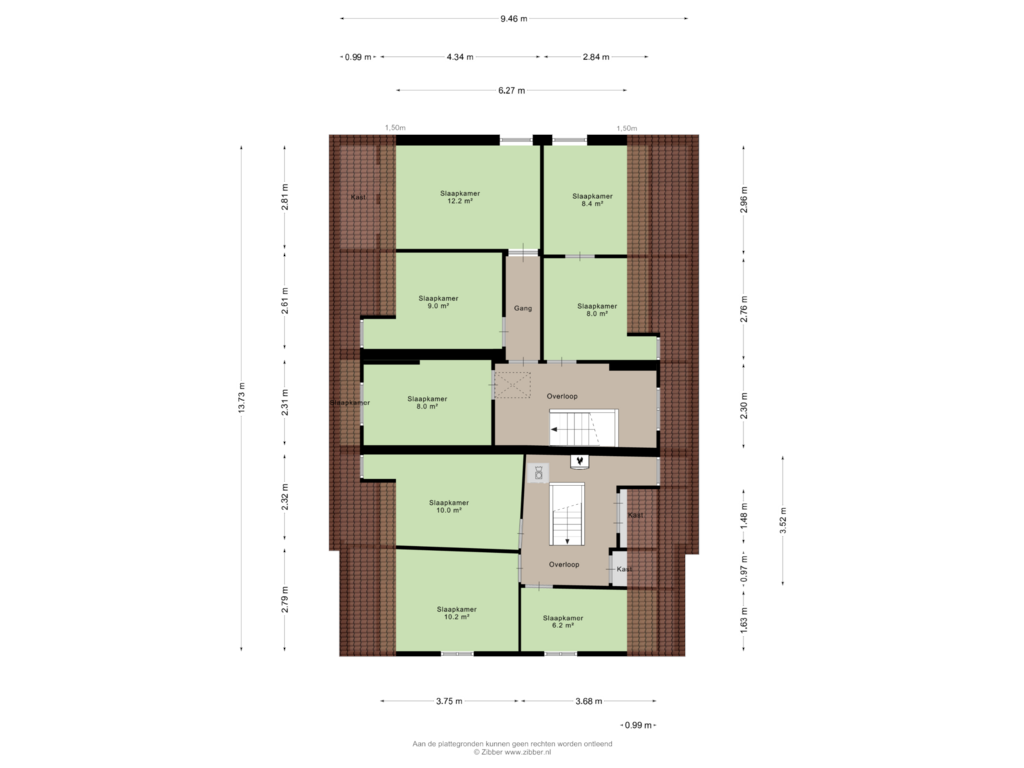 Bekijk plattegrond van Eerste Verdieping van Hoogstraat 14