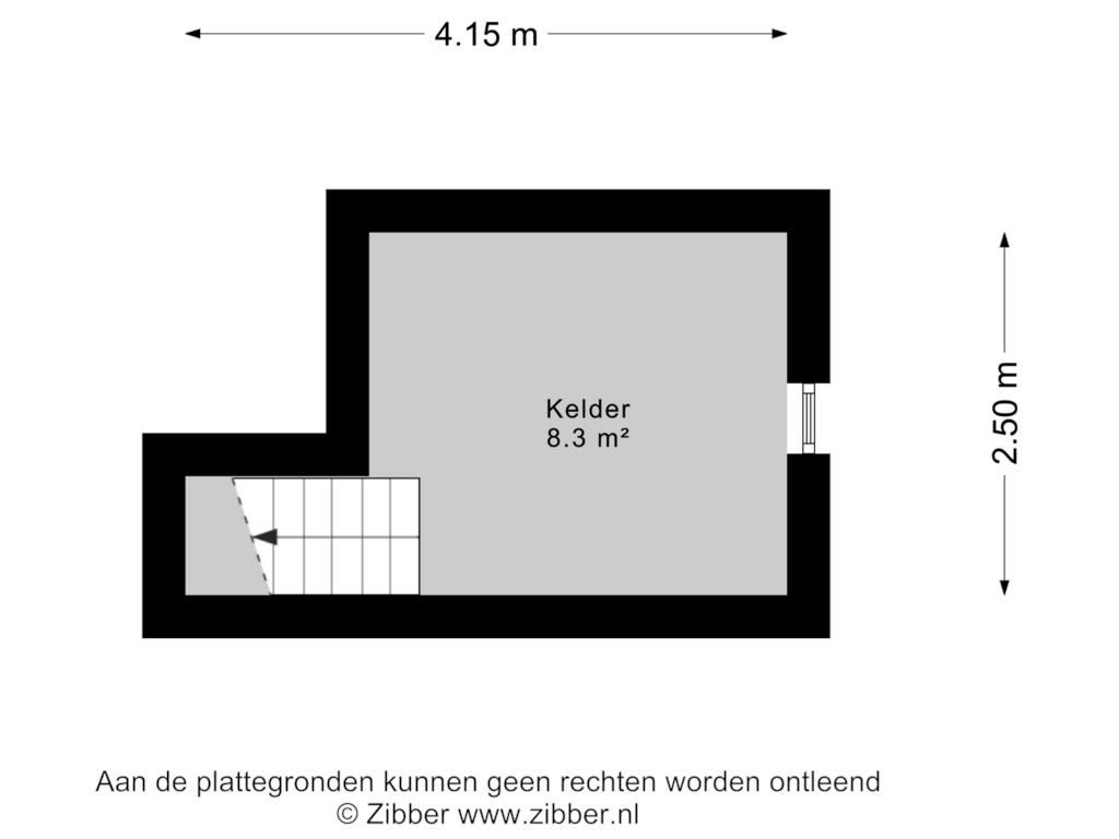 Bekijk plattegrond van Kelder van Hoogstraat 14